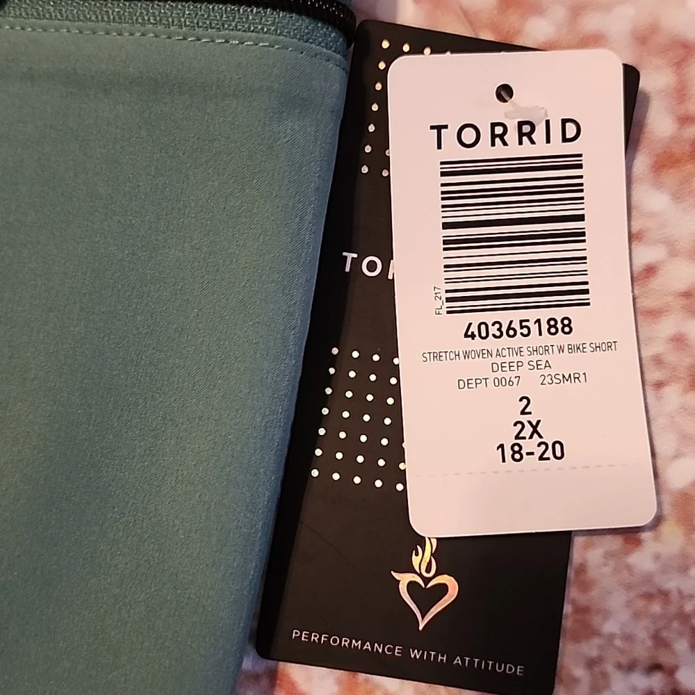 Torrid Sage Green Athletic Shorts - Picture 2 of 3